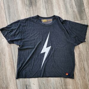 AVIATOR NATION lightning bolt "boyfriend" t-shirt